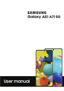 Samsung Galaxy A71 5G manual. Smartphone Instructions.